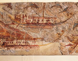 Fresco Depicting Ship Procession