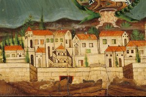 Pelmet Depicting the Rebirth of Greece, Constantinople (detail)
