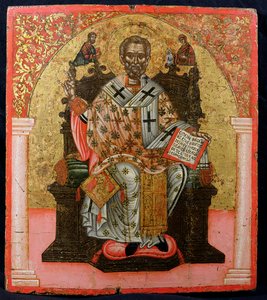St. Nicholas Enthroned, Icon, from Thessalonica