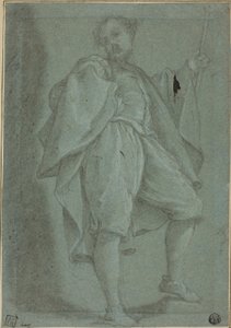Man Standing with Staff