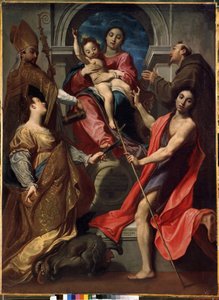 Virgin and Child with Saints Francis of Assisi, John the Baptist, Margaret and Gregory the Great