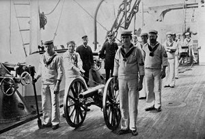 Drill with a Light Gun on Board HMS Camperdown