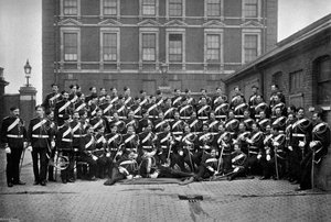 Non-Commissioned Officers of the 1st Life Guards at Knightsbridge Barracks, London, 1896