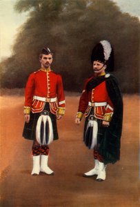 Private and Corporal of the Gordon Highlanders, 1900 by Gregory and Co