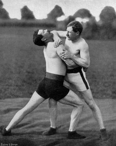 The Body Holt and Neck Double, Wrestling Display, Aldershot, Hampshire