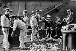 The Diver on Board Ship, 1896 by Gregory and Co