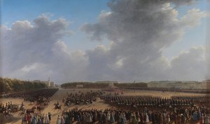 Parade Celebrating the End of Military Action in the Kingdom of Poland on Tsaritsa Meadow in St. Petersburg