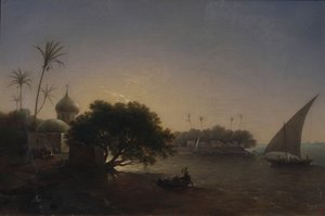 View of the Nile in Egypt, 1851 by Grigori Grigorevich Chernetsov