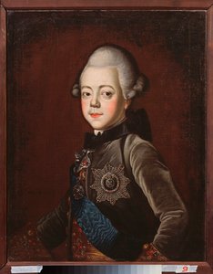 Portrait of Tsar Paul I of Russia as a child