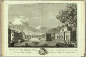 View of the Fontanka River from the Grotto Book to the 50th Anniversary of the Founding of St. Petersburg by Grigory Anikeevich Kachalov
