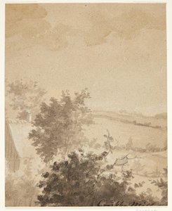 Landscape with Trees and Farmhouse by Grubbe Møller