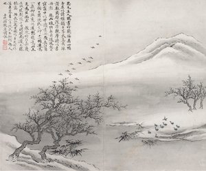 Birds on Embankment by Gu Haoqing