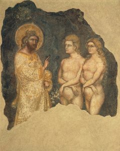 Adam and Eve before Eternal, Carrarese Chapel, Galilean Academy of Arts and Sciences, Padua, Italy