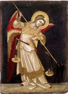 Angel Weighing a Soul on a Scale