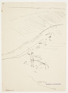 Landscape with Net Fisherman. Florence by Gudrun Traustedt