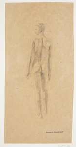 Standing Model, Boy, Seen from the Back by Gudrun Traustedt