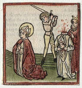 Sts. Theonestus and Albanus; or St. Pancrace by Günther Zainer