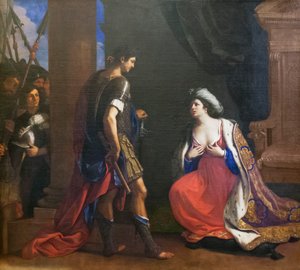 Cleopatra before Octavianus by Guercino (1591 1666)