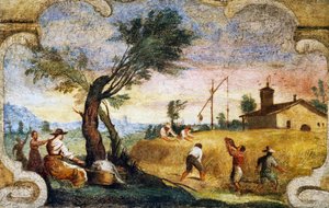 The Harvesting, fresco by Giovanni Francesco Barbieri, known as il Guercino