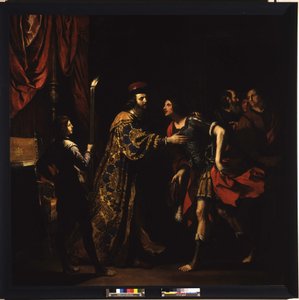 The farewell of Cato the Younger to his son