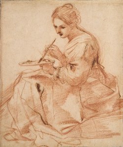 A Woman Painting An allegory of painting, c1618