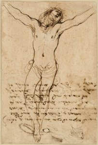 Christ on the Cross: Study for the Crucifixion with Saints by Guercino