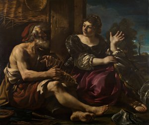 Erminia and the Shepherd by Guercino