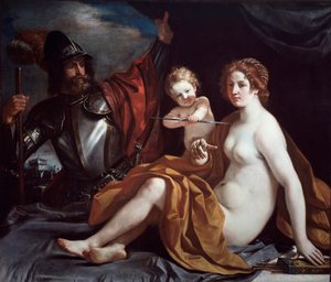 Venus, Mars and Love by Guercino