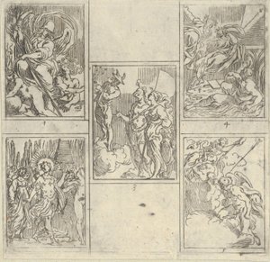 Five Numbered Scenes, Each After a Painter in the Accademia Degl
