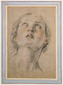 Head of a Woman Looking Up by Guido Reni