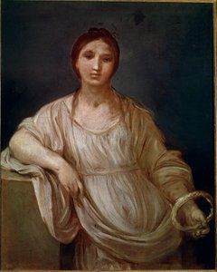 Portrait of Young girl with a crown