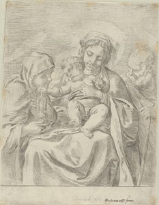 The Holy Family with Saint Clare by Guido Reni