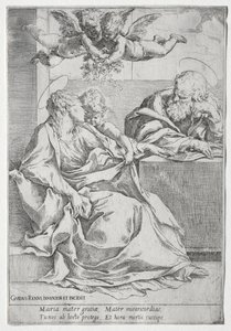 The Holy Family with Two Angels by Guido Reni