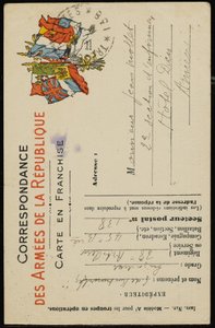 Autograph Postcard to Jean Mollet, July 31, 1915 by Guillaume Apollinaire