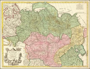 1706 Map of Tartary by Guillaume Delisle