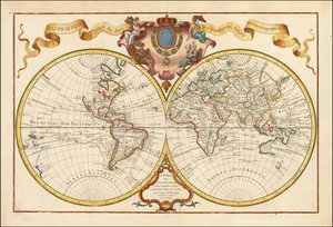 1720 Map of the World - Mappemonde a l