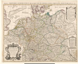 Map of Germany by Guillaume Delisle