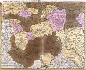Map of the meridional part of the great principality of Moscow by Guillaume Delisle