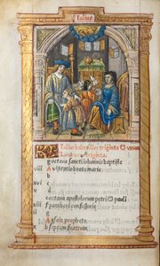 Printed Book of Hours (Use of Rome): July Calendar Illustration