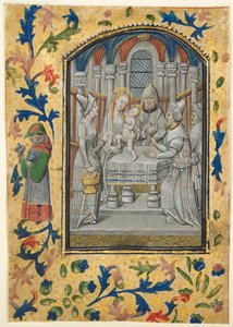 Leaf from a Book of Hours: Presentation in the Temple by Guillaume Vrelant