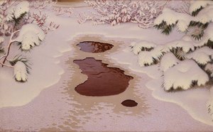 Spring in Winter by Gustaf Fjaestad