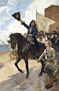 Great Northern War: Magnus Stenbock at the Battle of Helsingborg by Gustaf Olaf Cederstrom