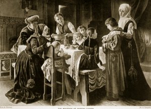 The boyhood of Martin Luther, illustration from 