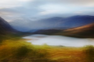Misty Mountain Lake by Gustav Davidsson