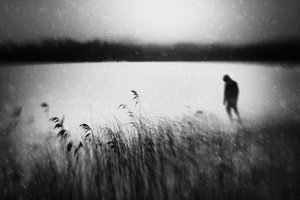 Solitary Walk by Water