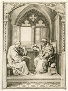 Luther Reading to the Elector Johann dem Bestaendigen (Jean I de Saxe) by Gustav Ferdinand Leopold Konig