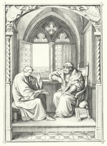 Martin Luther reads from the Bible to John, Elector of Saxony by Gustav Ferdinand Leopold Konig