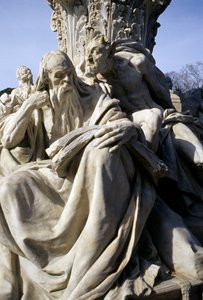 Monument to Goethe in the park surrounding the Villa Borghese (detail) by Gustav Heinrich Eberlein