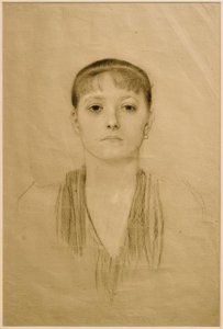 Bust of a Girl from the Front