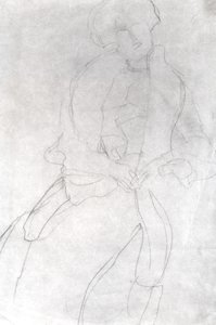 Seated Woman with Boa (Adele Bloch-Bauer) by Gustav Klimt